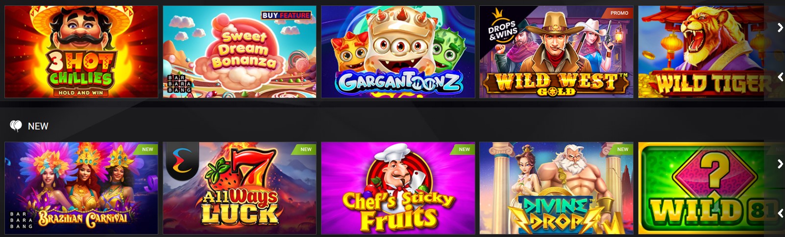 Games at 1xSlots